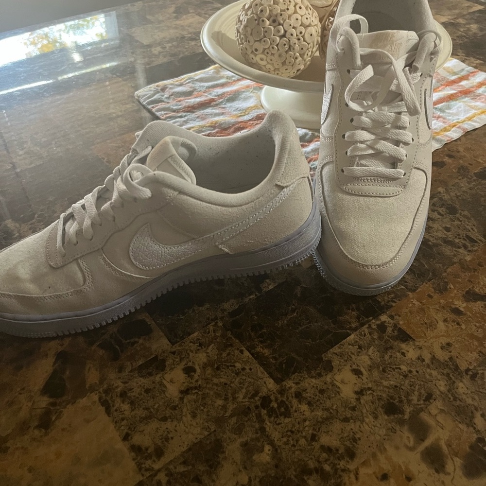 Nike Air Force One, white canvas.